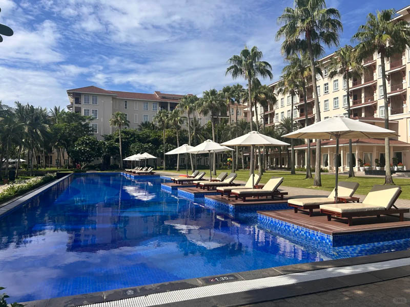 越南岘港万豪度假村酒店入住体验评测：海滩唯美，酒店复古老旧